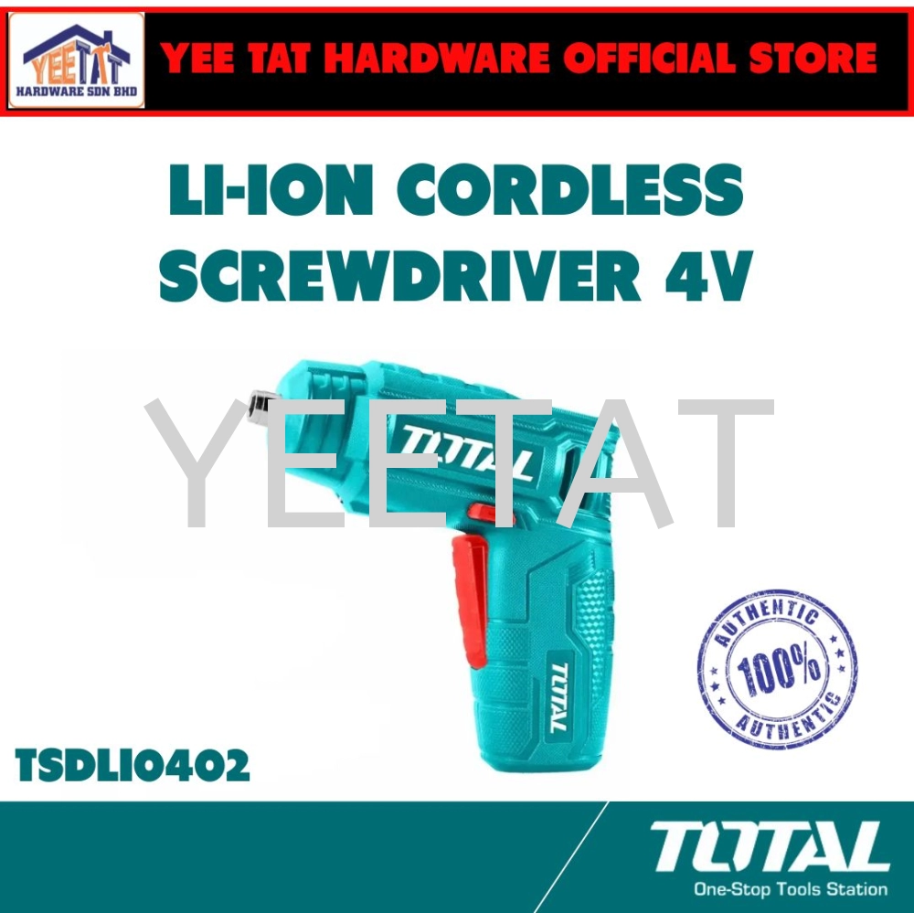 [ TOTAL ] TSDLI0402 4V LITHIUM-ION CORDLESS SCREWDRIVER