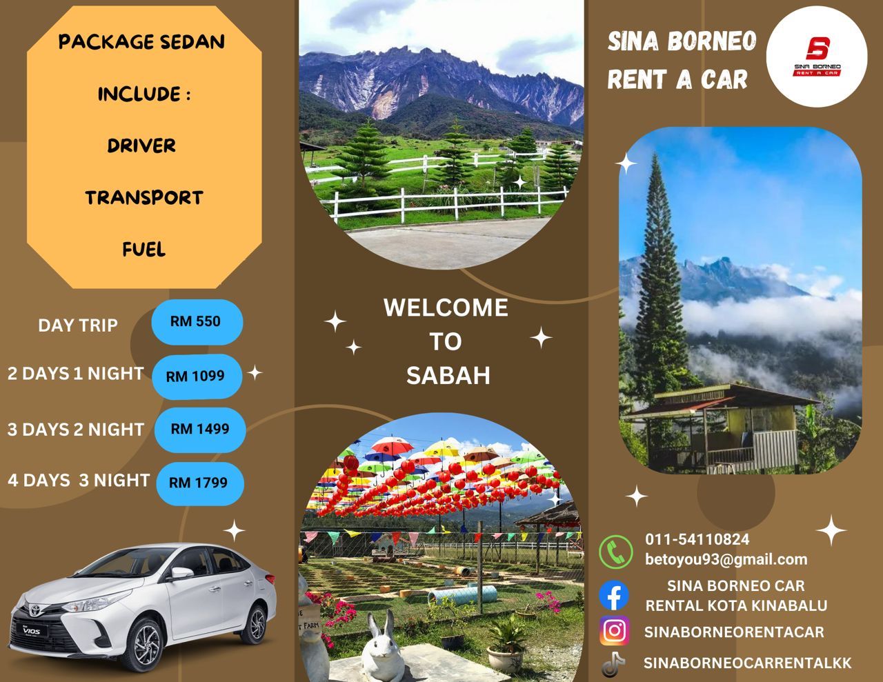 Car Rental Package Sedan