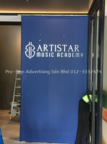 STAINLESS STEEL HAIRLINE PLATE WITH 5MM ACRYLIC CUT OUT LETTERING (ARTISTAR, MONT KIARA, 2022)