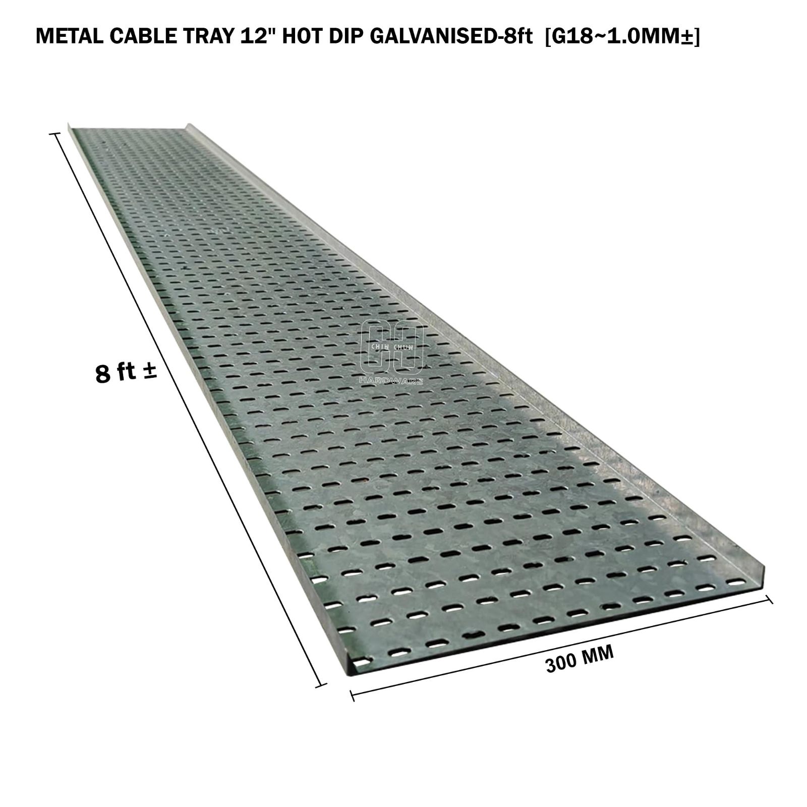 METAL CABLE TRAY 12" HOT DIP GALVANISED 8ft G18 1.0MM卤