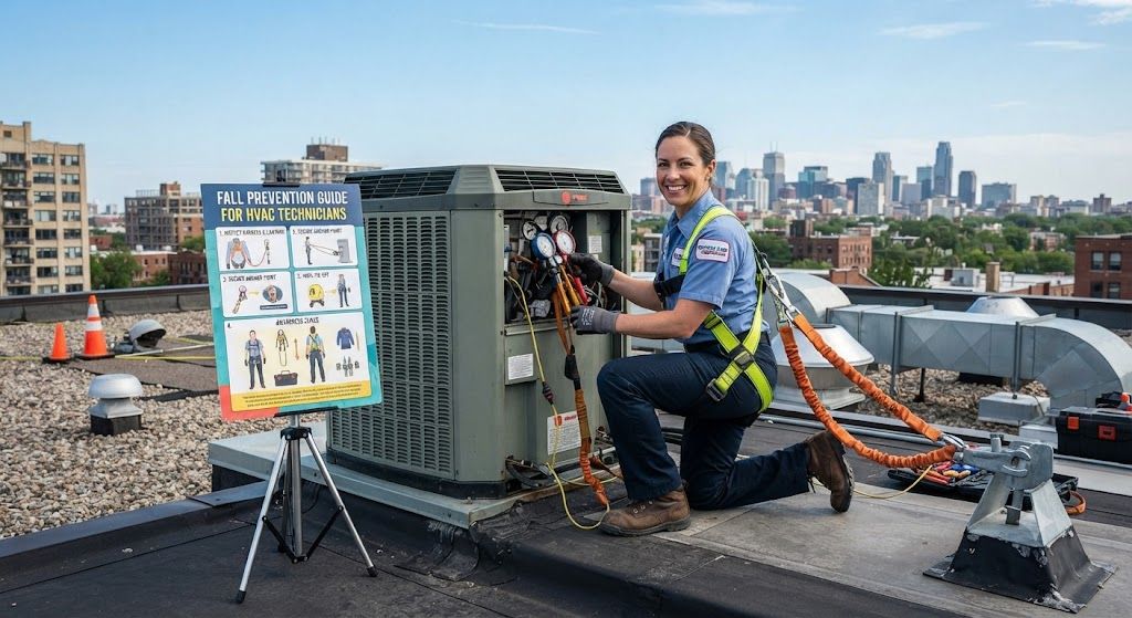 HVAC occupational safety fall prevention guide