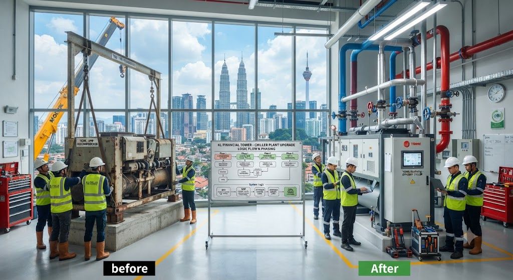 Professional chiller plant room upgrade KL