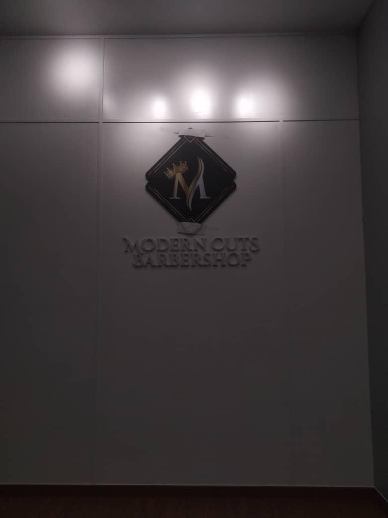 BARBERSHOP PVC SIGNAGE AT PARKLANDS, KLANG, SELANGOR