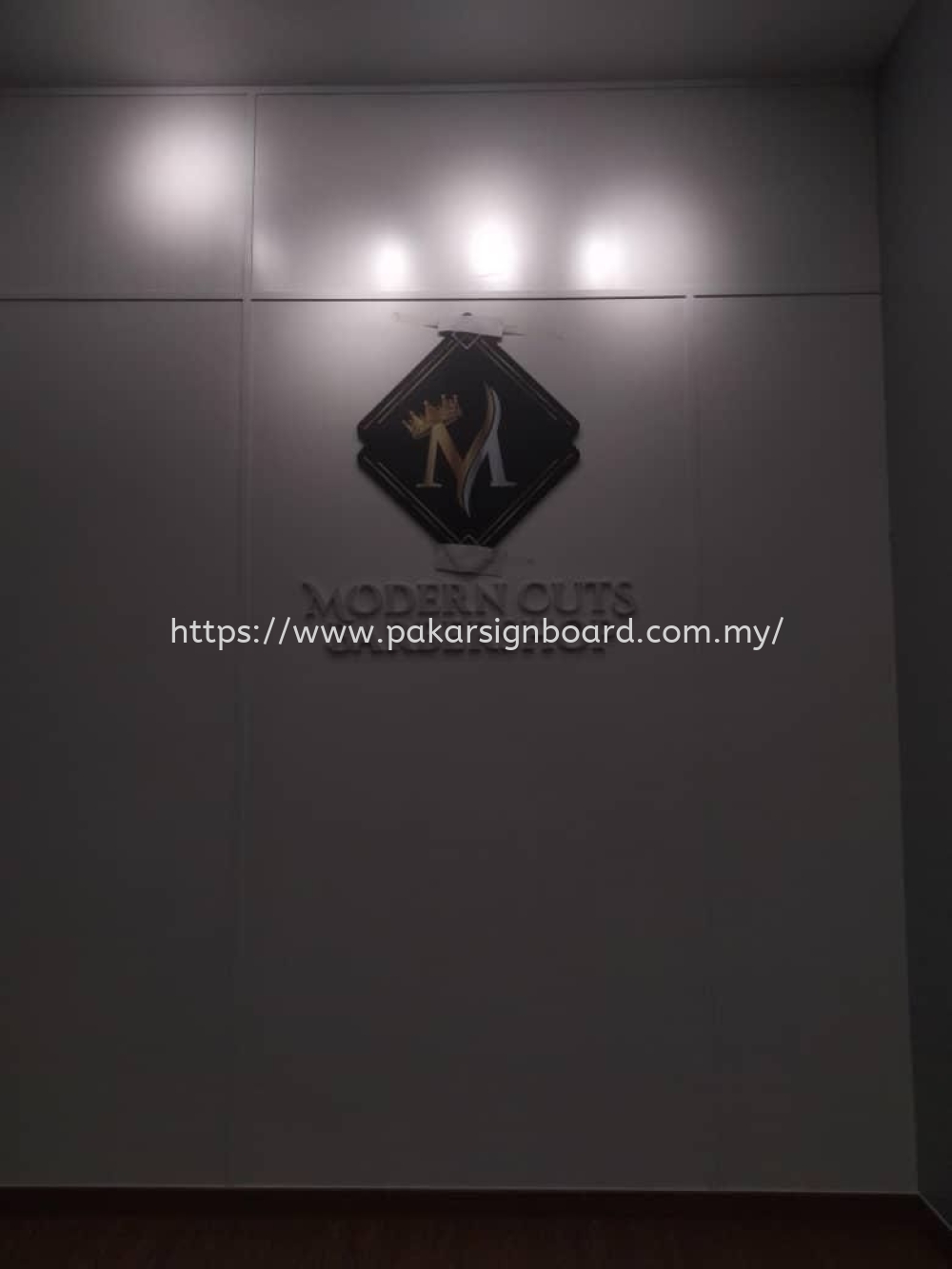 BARBERSHOP PVC SIGNAGE AT PARKLANDS, KLANG, SELANGOR