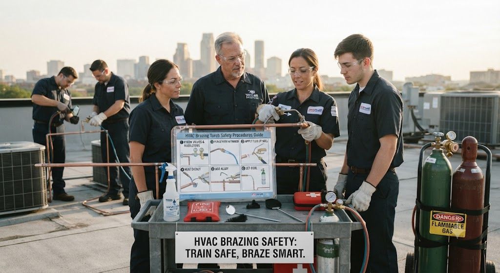 HVAC brazing torch safety procedures training