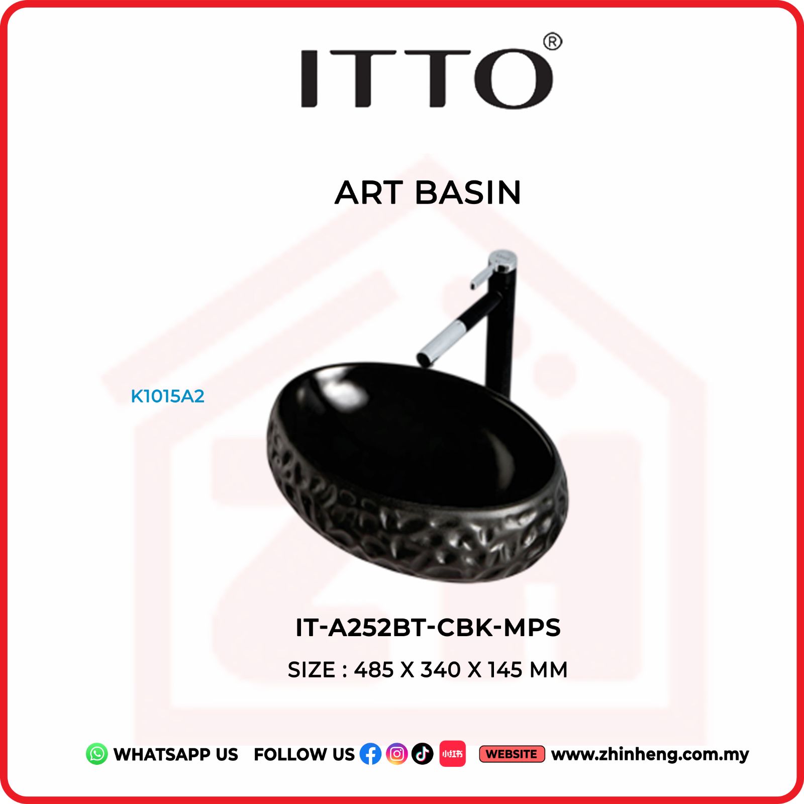 ITTO ART BASIN IT-A252BT-CBK-MPS