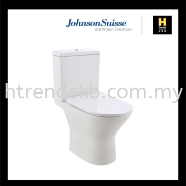 Johnson Suisse Treviso Close-Coupled WC - Rimless (WBSC950156WW)