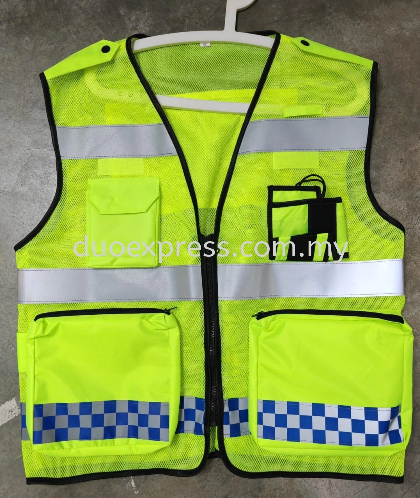 Custom Made Safety Vest for Enforcement Agency JPJ/JKR/Traffic/Majlis Perbandaran