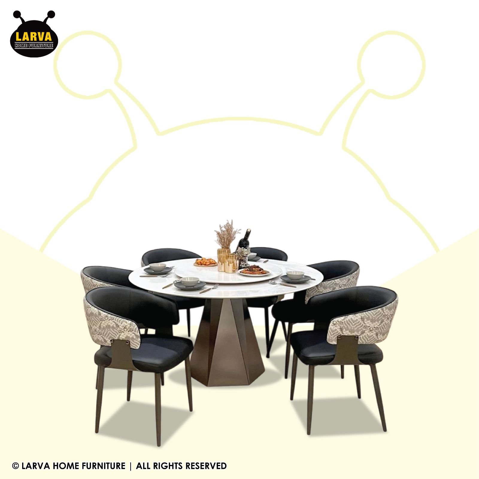 Stacey 1+6 Dining Set