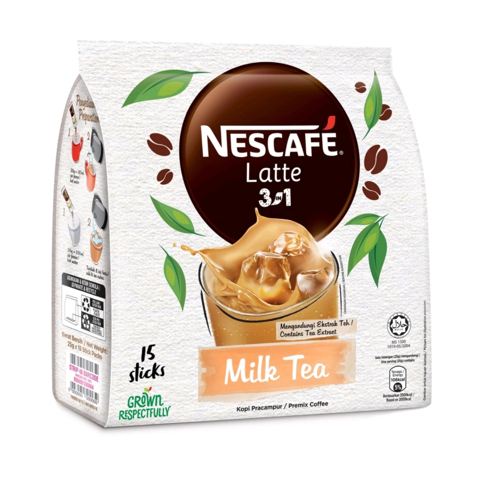 Nescafe Latte Milk Tea 3 In 1 15x31g