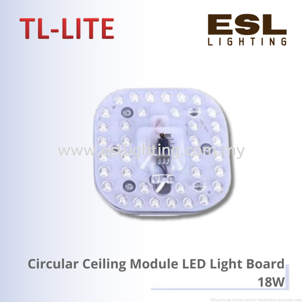 TL-LITE Circular Ceiling Module LED Light Board - 18W