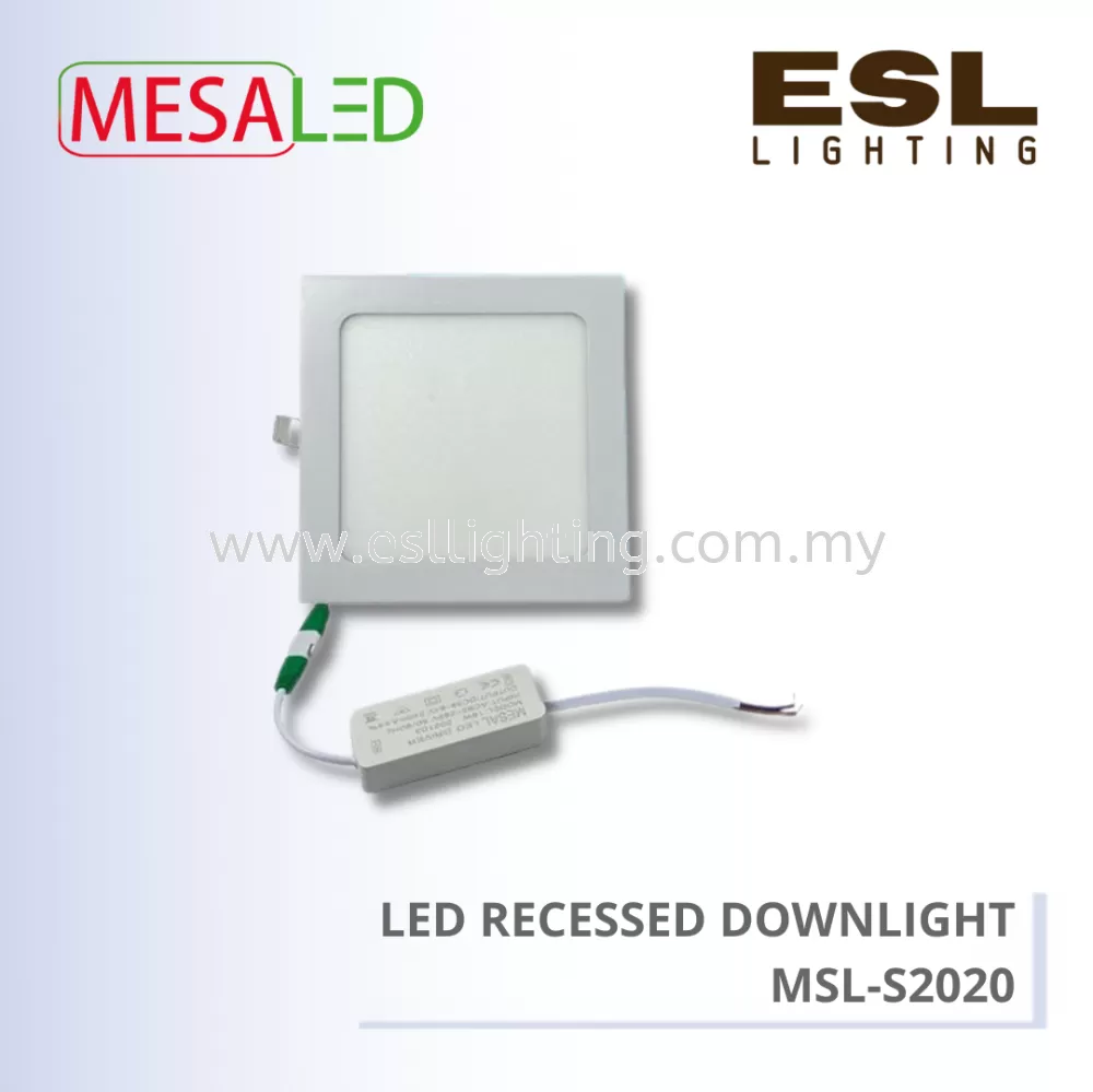 MESALED LED RECESSED DOWNLIGHT 20W ISOLATED DRIVER - MSL-S2020