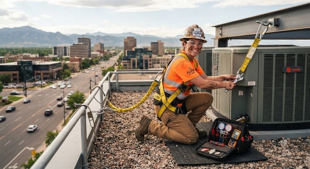 HVAC contractor rooftop installation safety requirements