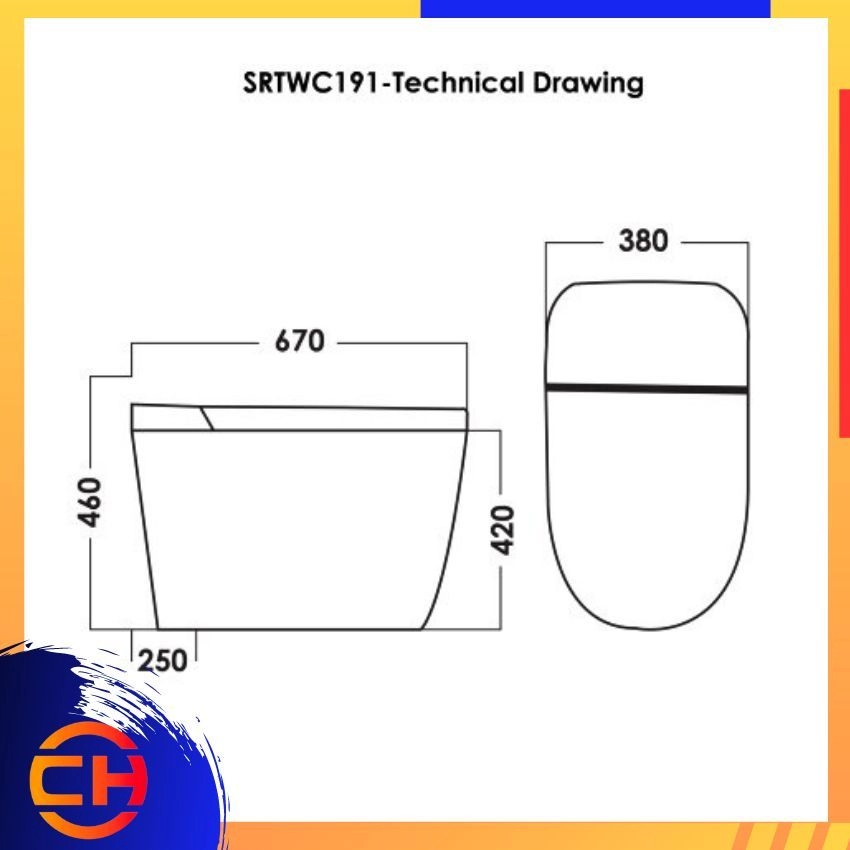 SORENTO INTELLIGENT WATER CLOSETS SRTWC191 