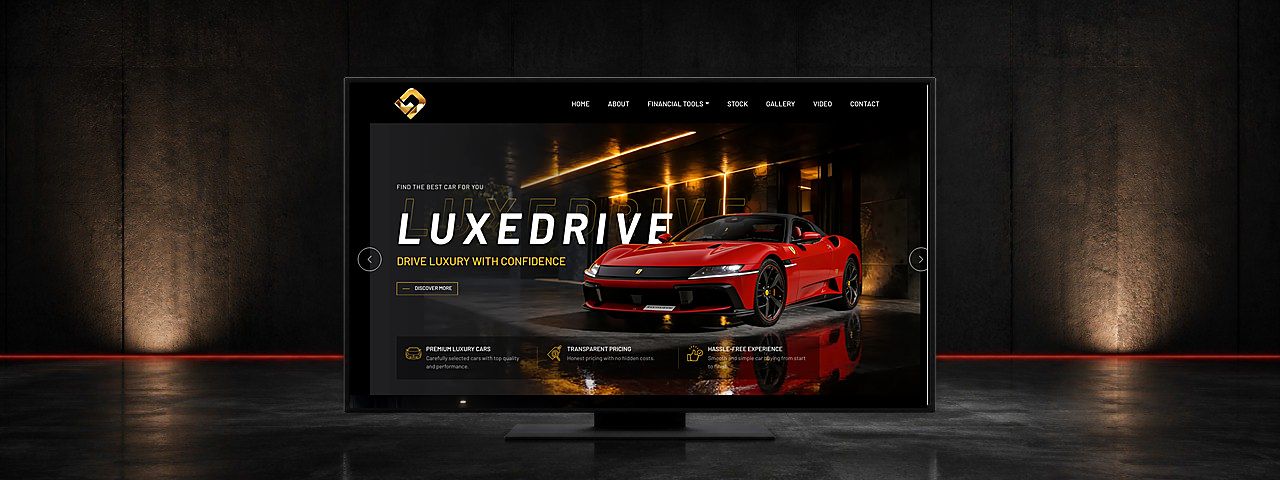 Luxedrive 吉隆坡豪华 Recon 汽车网站设计案例