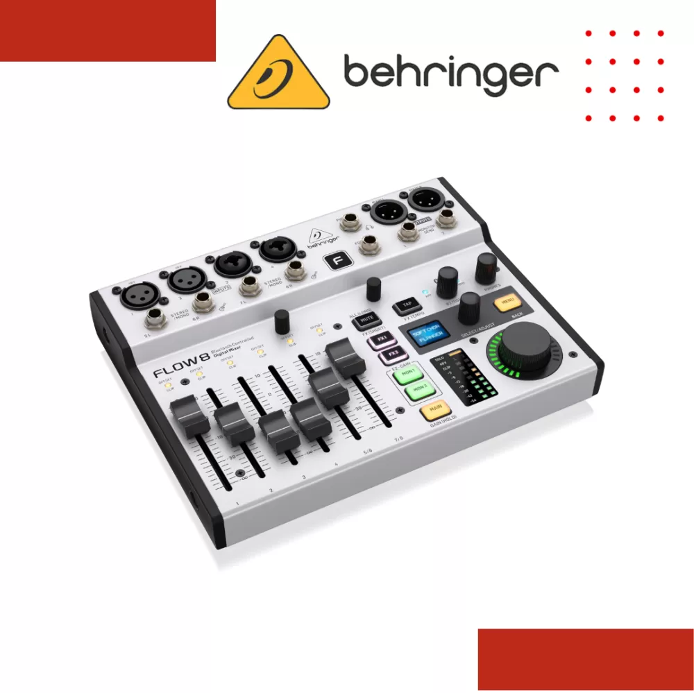 Behringer FLOW 8 8-input Digital Mixer with Bluetooth