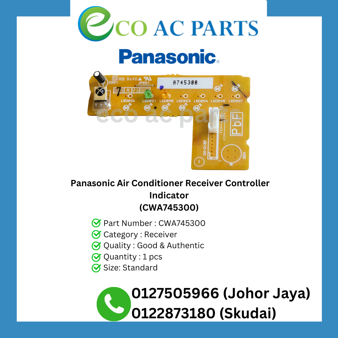 Panasonic Air Conditioner Receiver Controller Indicator (CWA745300)