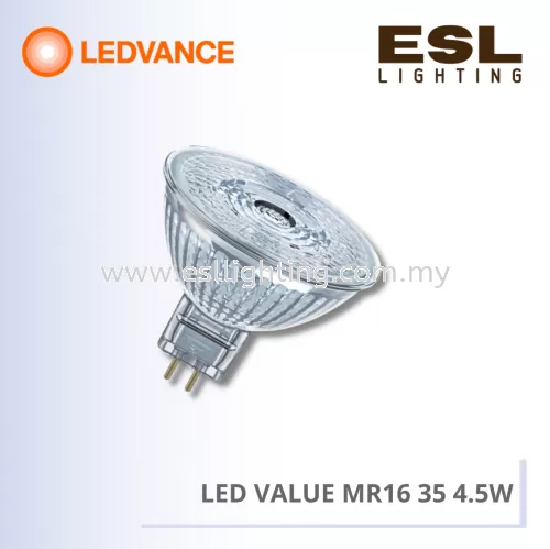LEDVANCE LED VALUE MR16 GU5.3 4.5W - 4058075587694