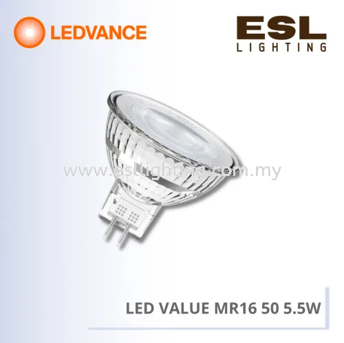 LEDVANCE LED VALUE MR16 GU5.3 5.5W - 4058075588158 / 4058075588196