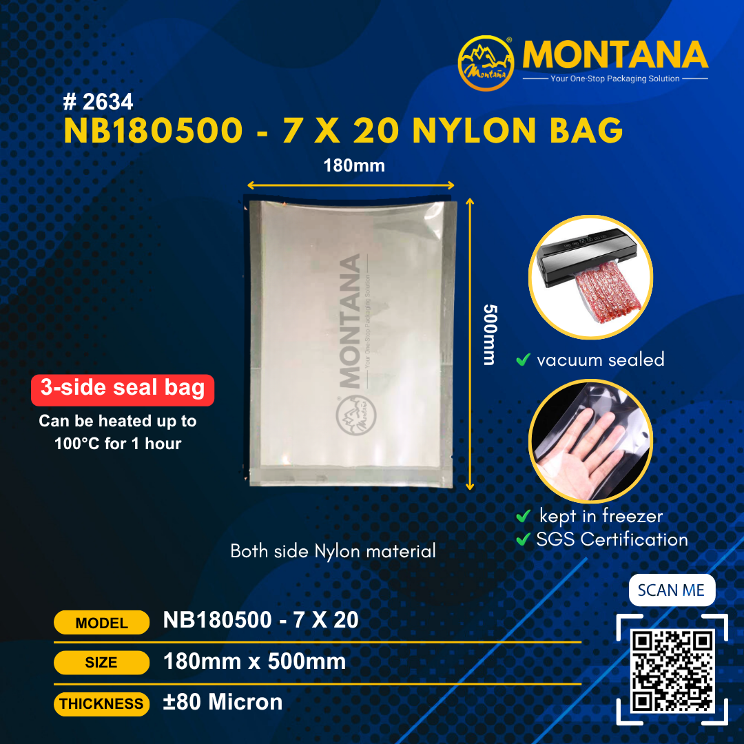 (2634) NB180500 - 7 x 20 NYLON BAG