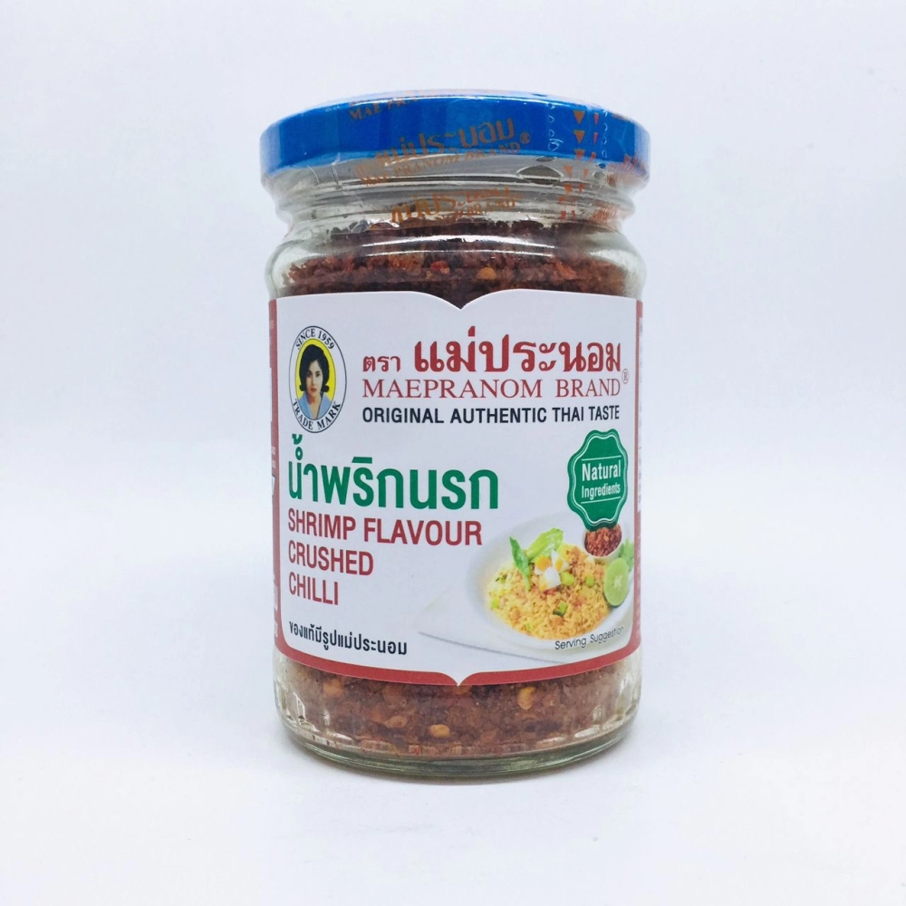 Maepranom Brand Shrimp Flavour Crushed Chili泰式蝦米辣椒134g
