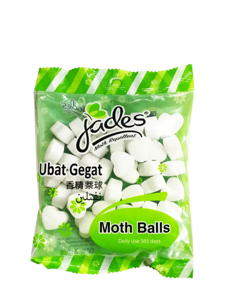 Jades Moth Balls 120gm - White (Mothballs / Ubat Gegat)