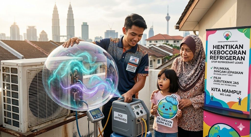 refrigerant leak emission control Malaysia DOE