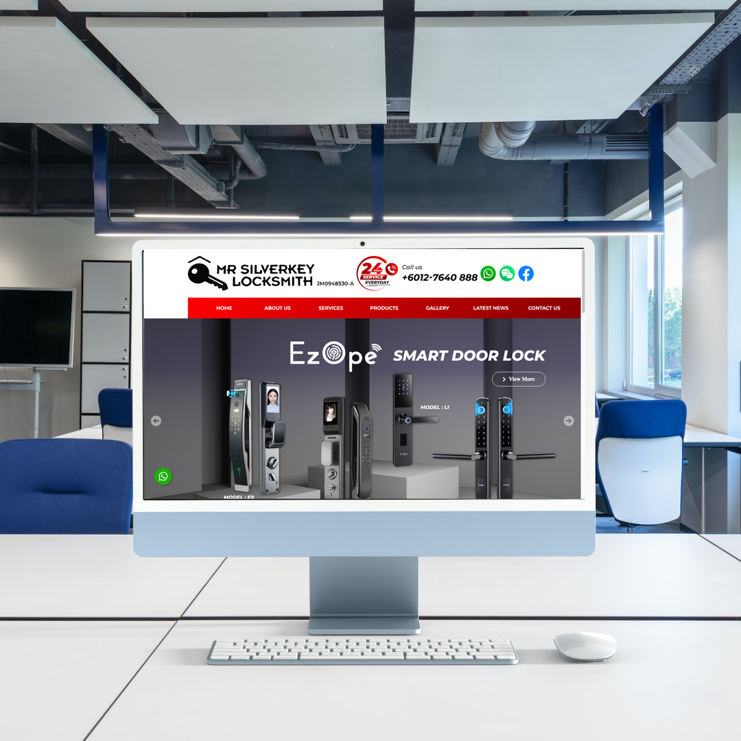 Mr Silverkey Locksmith Website Design & SEO Case Study | Hour Locksmith In in Johor