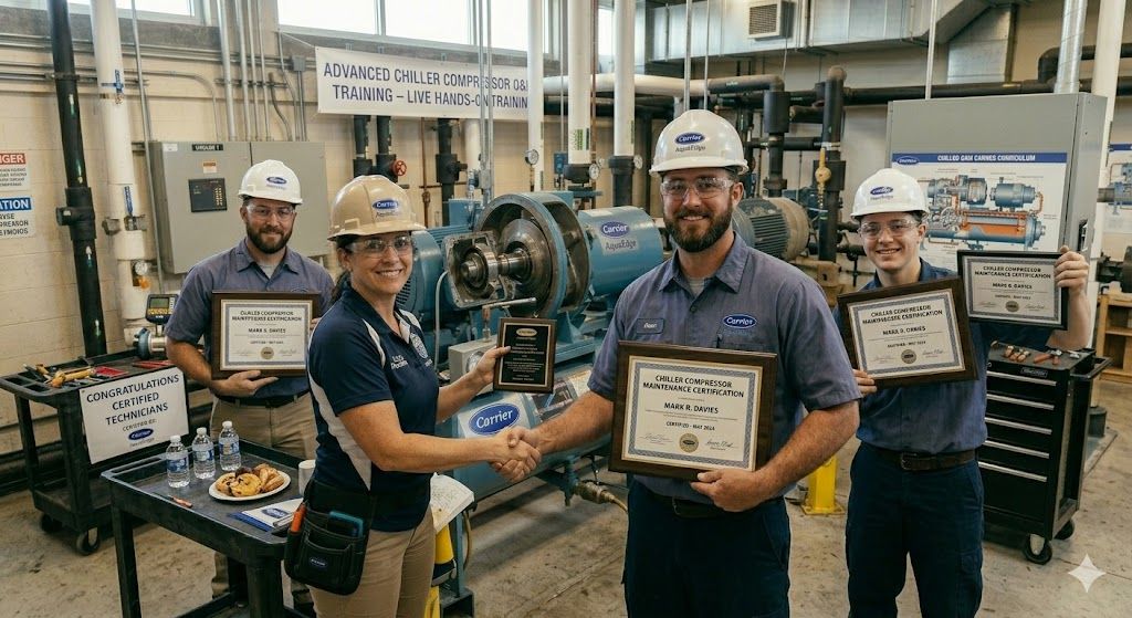 Chiller compressor maintenance certification