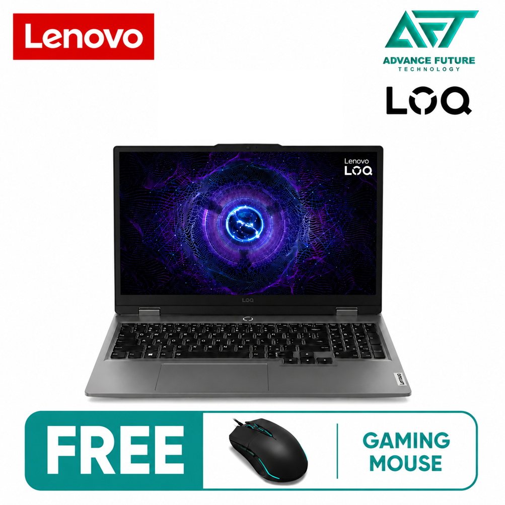 Lenovo LOQ 15IRX9 83DV01JTMJ 15.6" FHD 144Hz Gaming Laptop Luna Grey ( Intel Core i5 13450HX, 16GB, 512GB SSD, RTX3050, W11 )