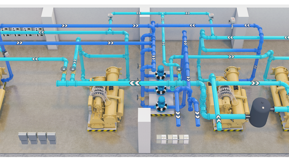 HVAC chilled water piping design