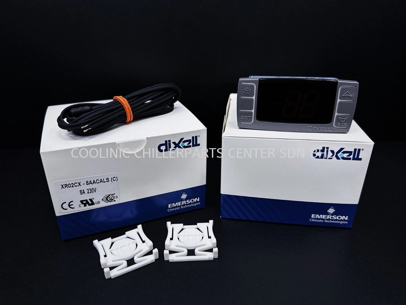 XR02CX-5AACALS Dixell Digital Temperature Controller C/W NTC Sensor 1.5M NG6 S/S XR02CX-5NOCO