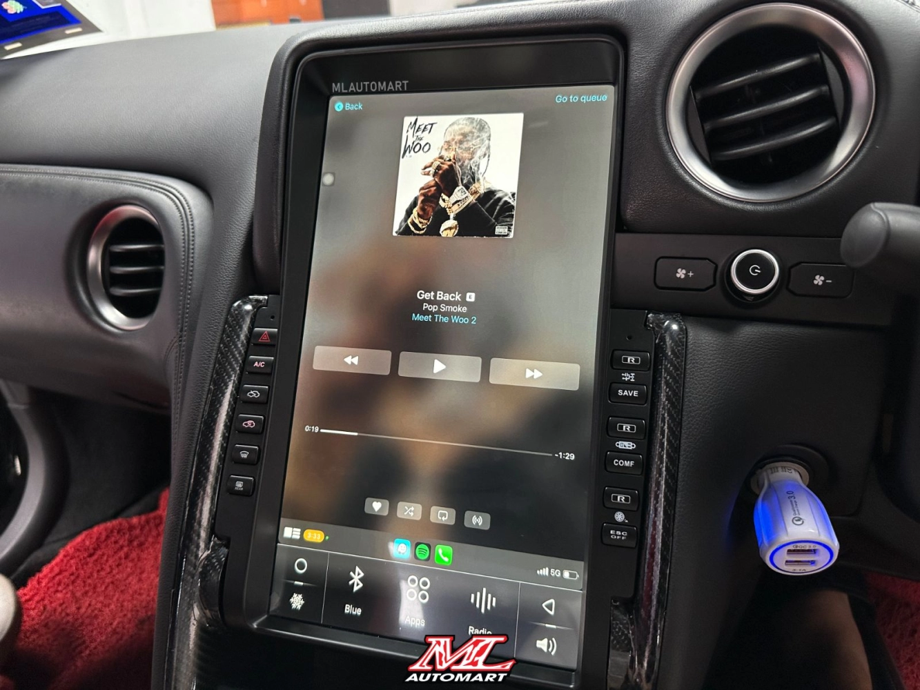 *NEW Nissan GTR R35 Vertical Style Android Monitor (13") 