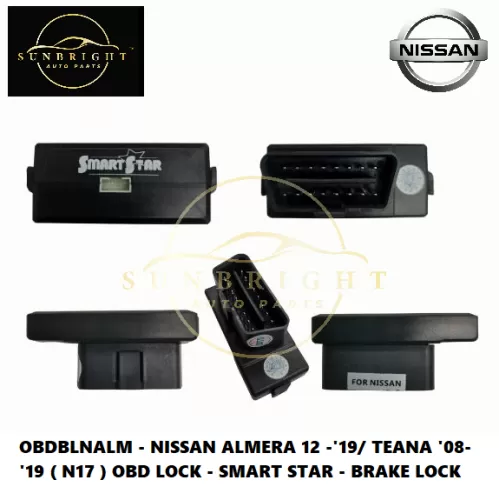 OBDBLNALM - NISSAN ALMERA 12 -'19/ TEANA '08- '19 ( N17 ) OBD LOCK - SMART STAR - BRAKE LOCK