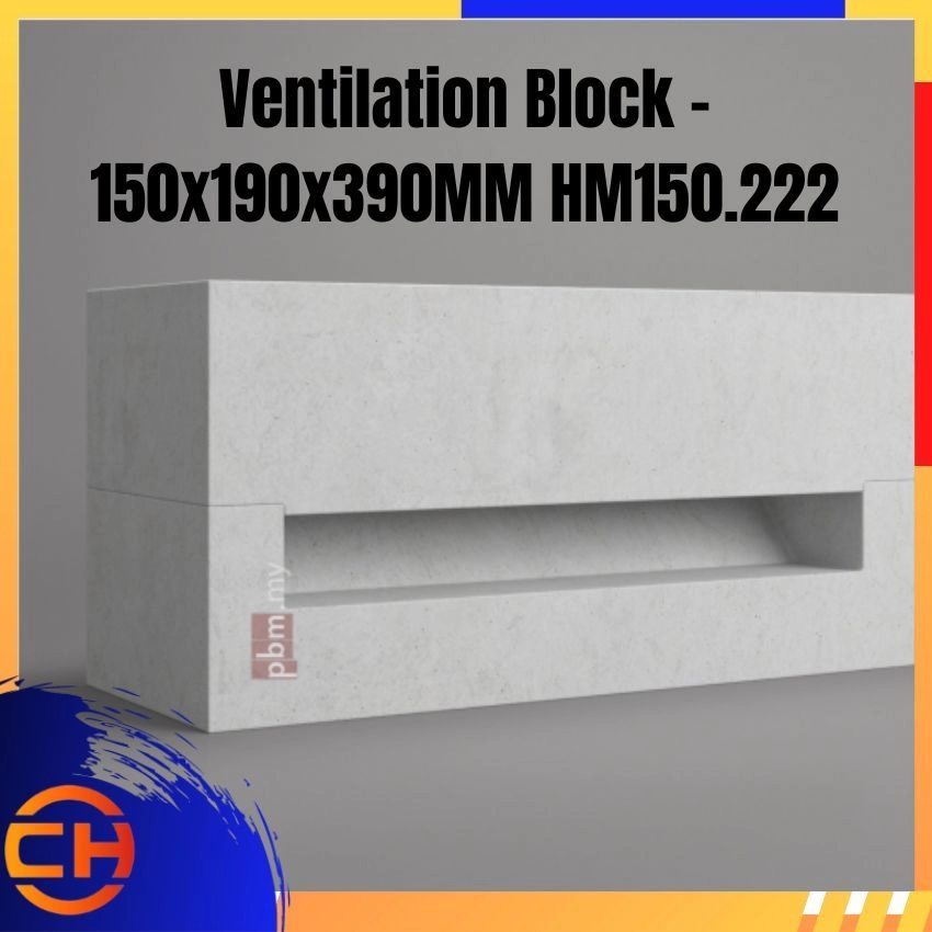 Ventilation Block - 150x190x390MM HM150.222