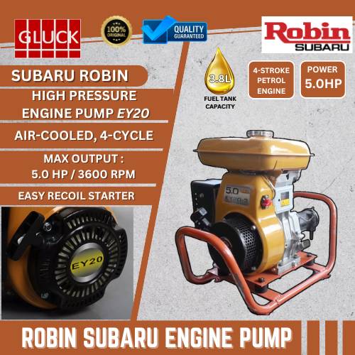 EY20 ROBIN GASOLINE ENGINE W/ FRAME MOUNTING 5-RGE-EY20