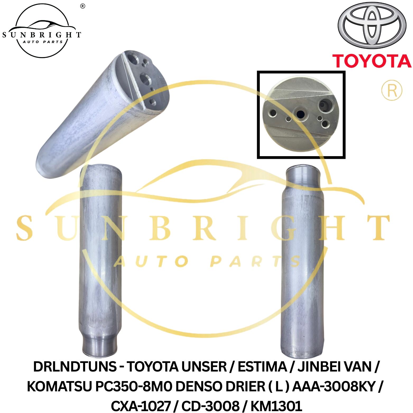 DRLNDTUNS - TOYOTA UNSER / ESTIMA / JINBEI VAN / KOMATSU PC350-8M0 DENSO DRIER ( L ) AAA-3008KY / CXA-1027 / CD-3008 / KM1301