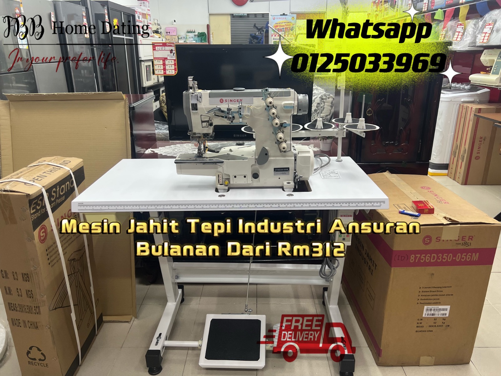 MESIN JAHIT INDUSTRI INTERLOCK ANSURAN SELANGOR@KUALA LUMPUR