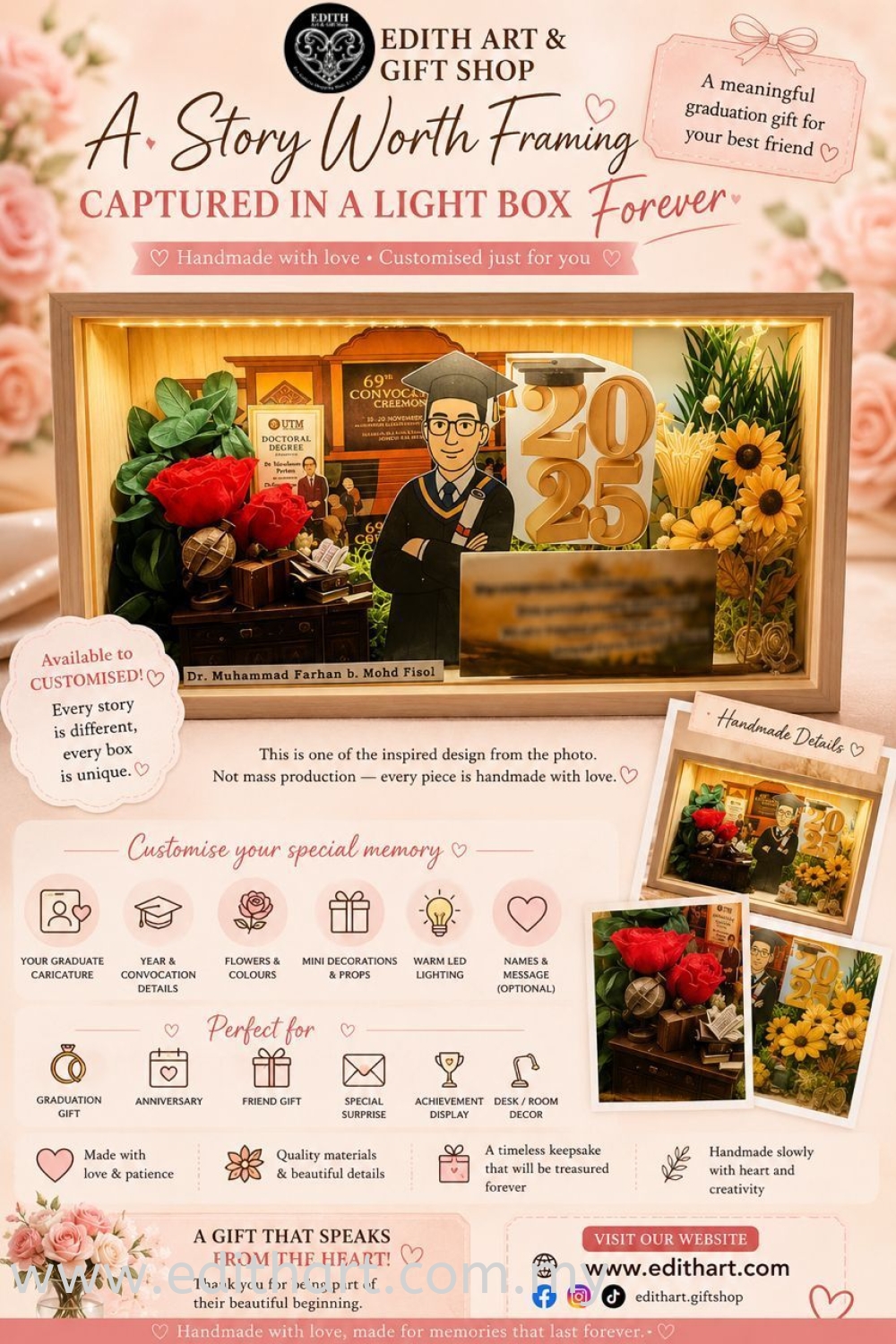 Graduation Gift 🎓 Celebrating Milestones · Cherishing Success -OPEN FOR COSTOMISE