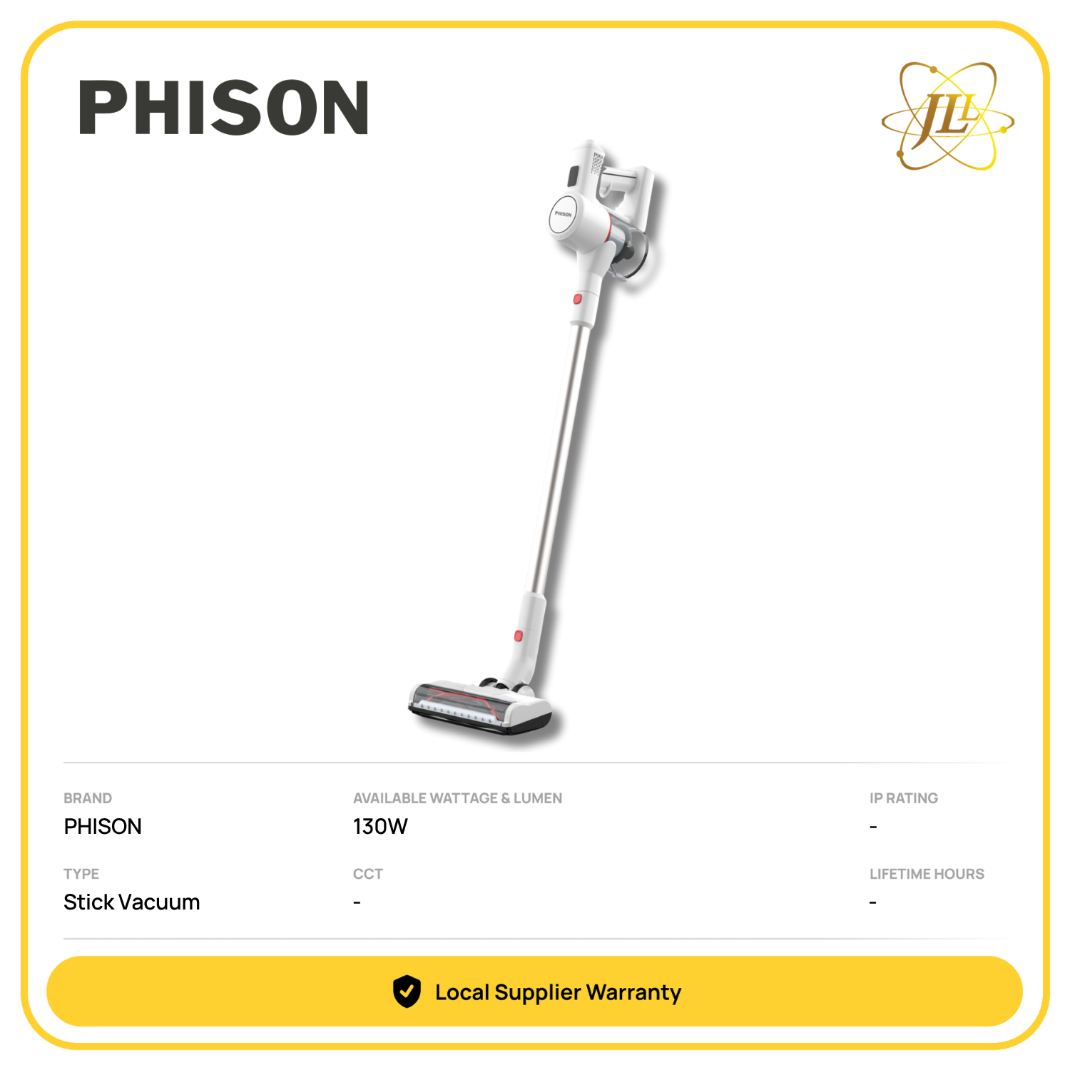 PHISON PVC-9123 2 IN 1 CORDLESS STICK VACUUM CLEANER 0.50LITER 240V 130W