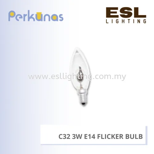 PERKUNAS C32 3W E14 FLICKER BULB