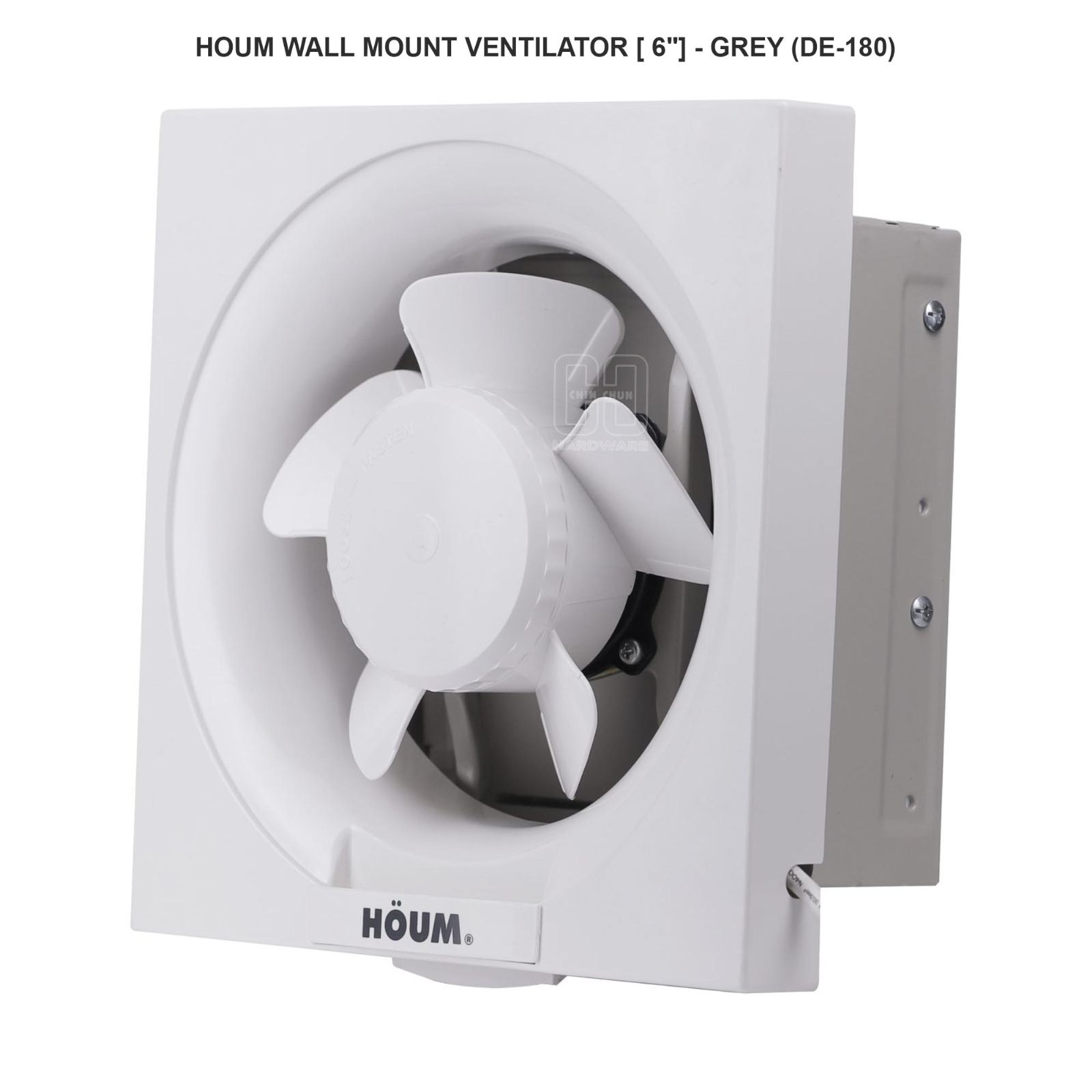 HOUM WALL MOUNT VENTILATOR 6" GREY (DE-180)
