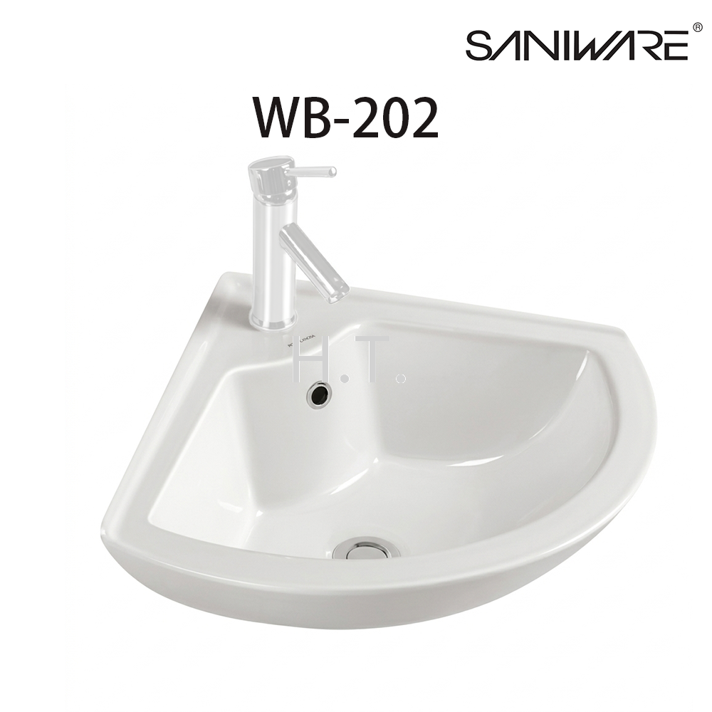 WB-202 "SANIWARE" CORNER BASIN (300X300X190MM)