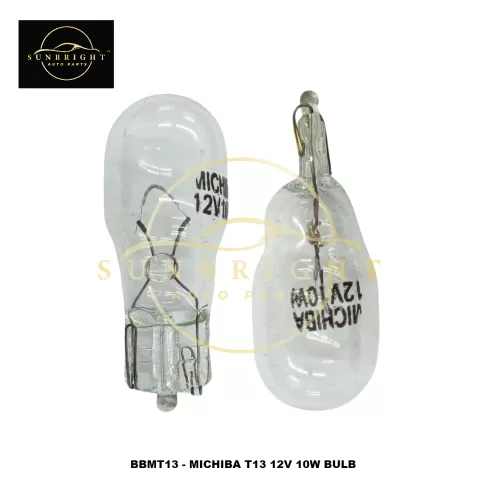 BBMT13 - MICHIBA T13 12V 10W BULB - Sunbright Auto Parts Supply Sdn Bhd