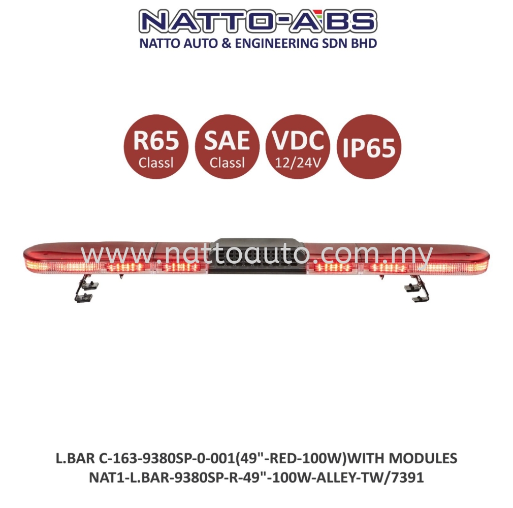 Lightbar C-163-9380SP-0-001 (49"-Red-100W) With Modules