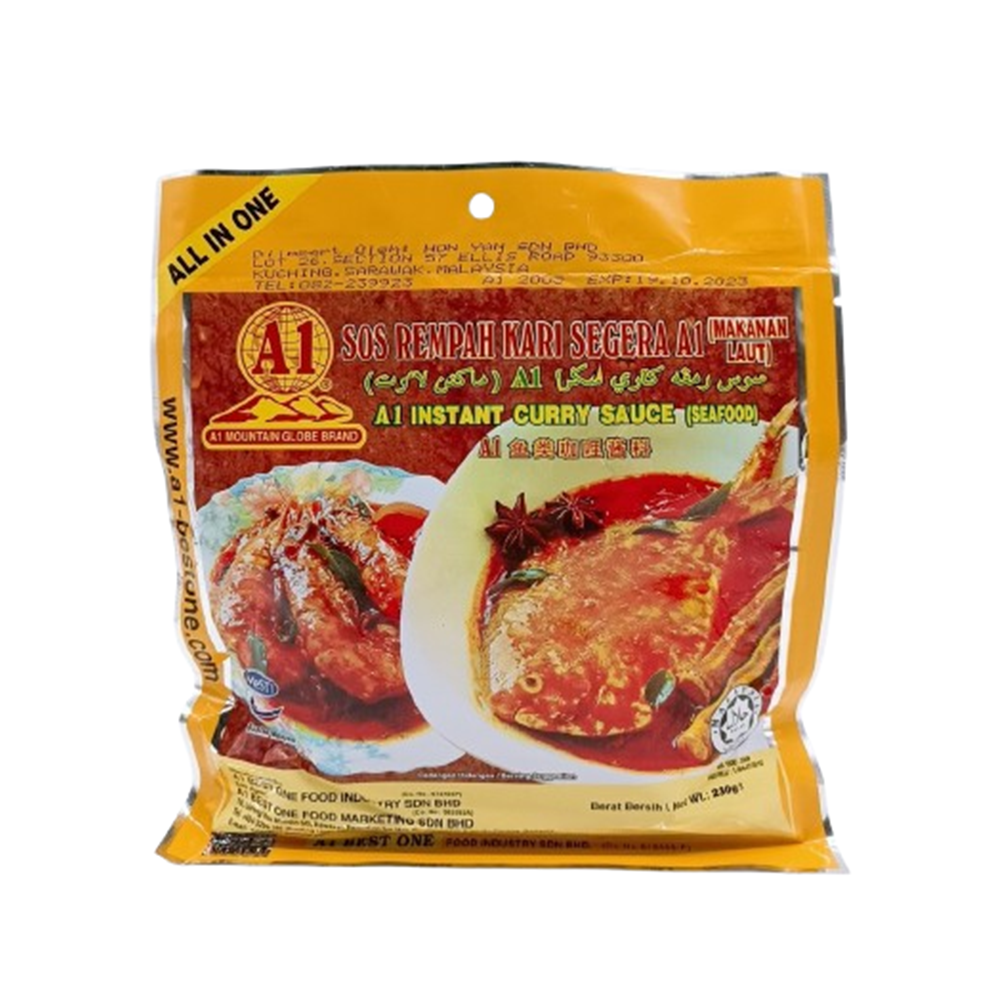 A1 Sos Rempah Kari Segera (Makanan Laut) / Instant Curry Sauce (Seafood) 230g