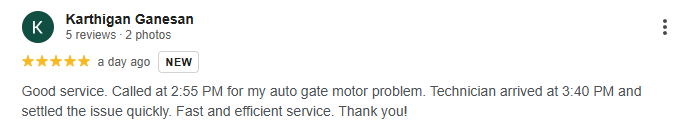 Fast and efficient service & Exces Sales & Services Sdn Bhd