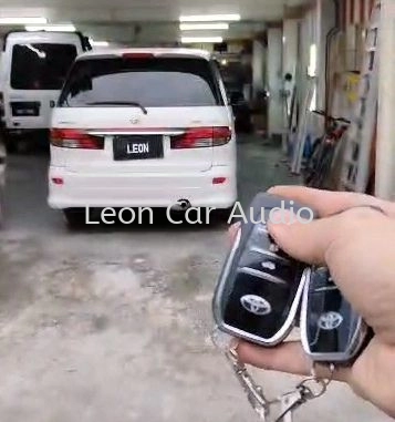 Leon Toyota estima acr30 PKE fully Keyless intelligent smart alarm system with Push start button and engine auto start
