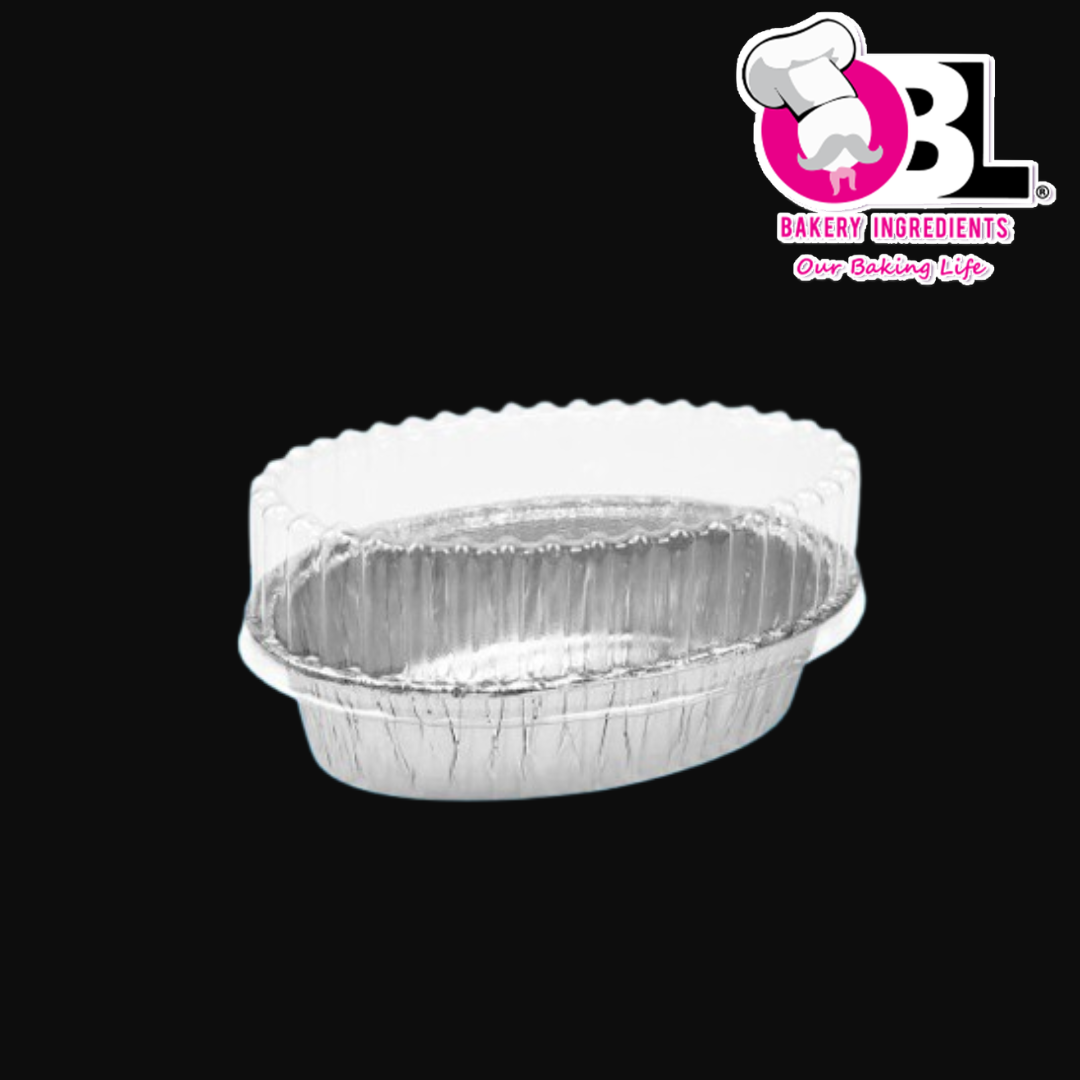 104096 6301P OVAL W/LID ALUM TRAY 10'S