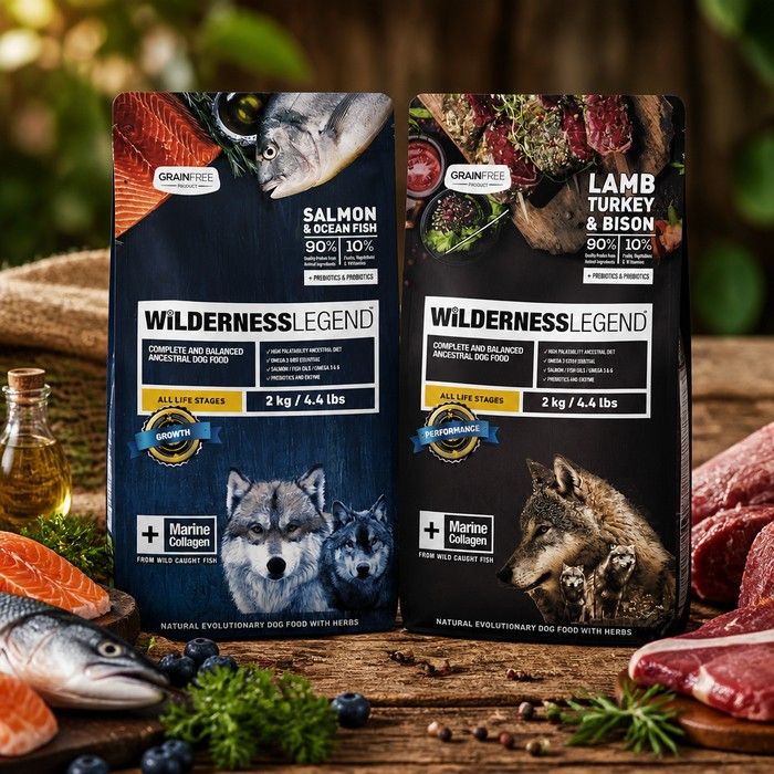 Wilderness Legend Grain Free Salmon & Ocean Fish Dog Food for All Life Stages 2kg